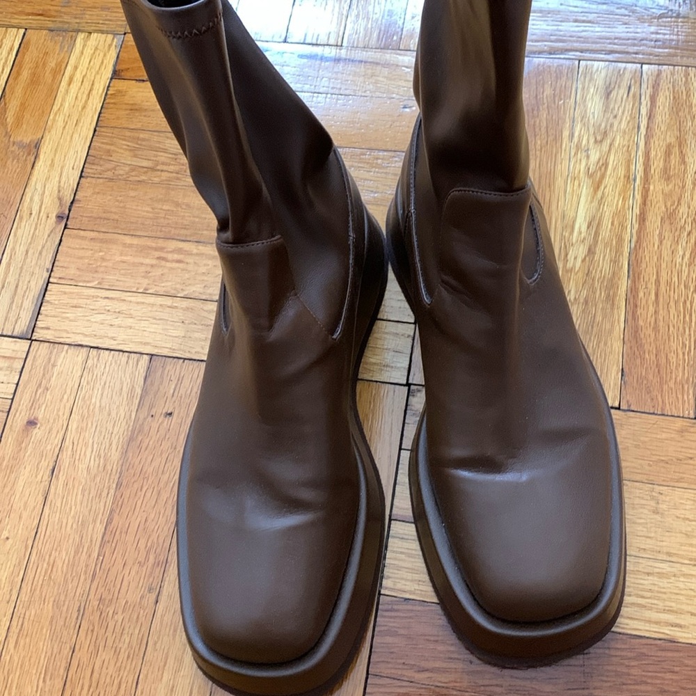 Gia Borghini Chocolate Ankle Boots